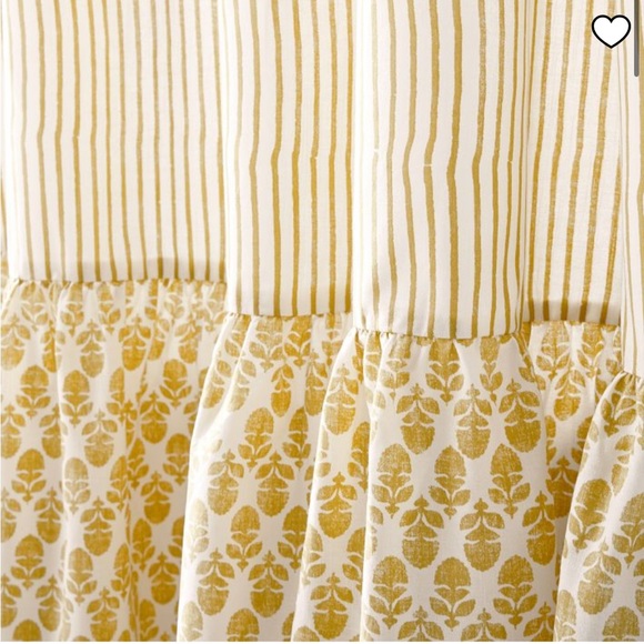 West Elm X Rhode Thistle Shower Curtain in Dijon, NWT - Picture 2 of 3